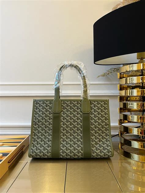 Goyard Khaki Villette Jacquard Tote PM .